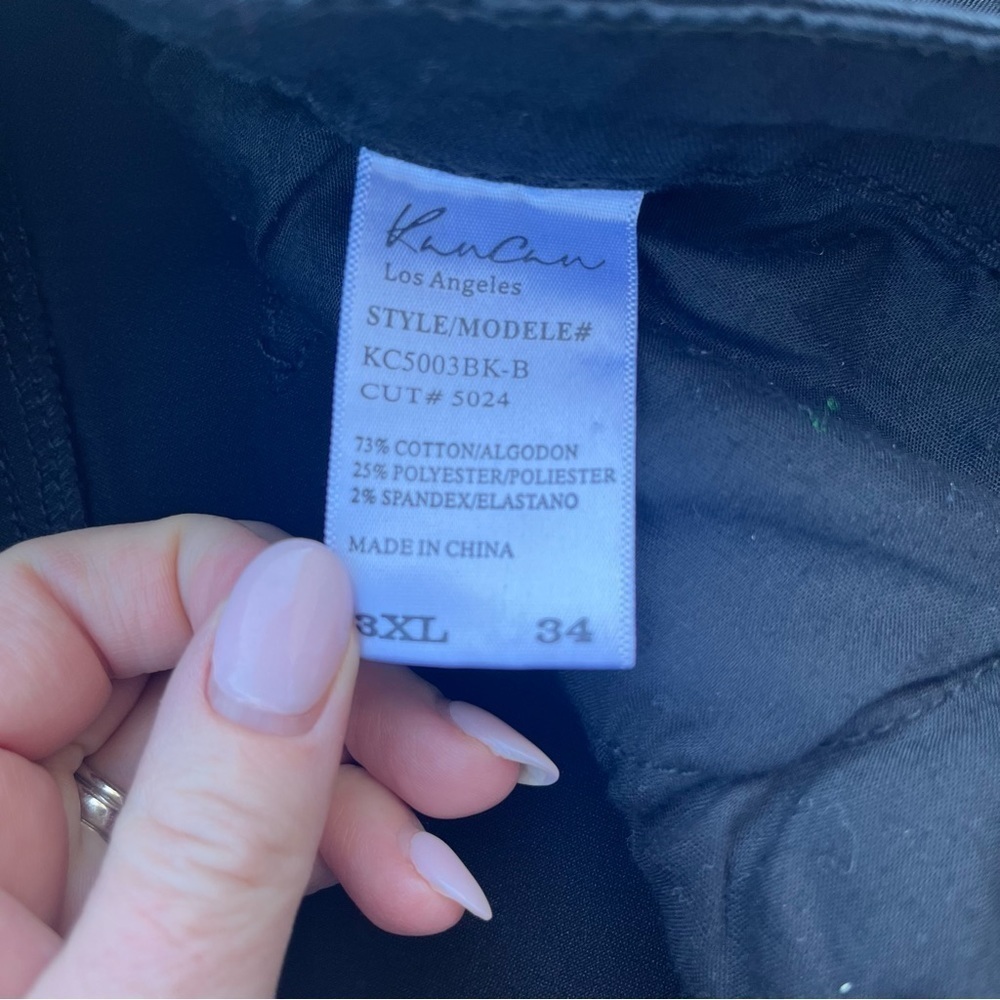 Kancan Plus Elsa Kassidy KC5003BK 3XL/20 Black Jeans - Picture 7 of 9
